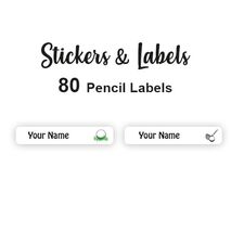Pencil Labels 80 pc Golf