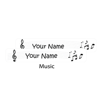 Triplets Pack Labels Music - Pack of 78X3