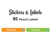 Pencil Labels 80 pc Nick