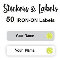 Iron-On Labels 50 pc - Tennis