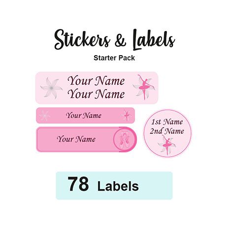 Starter Pack Labels Ballet - Pack of 78