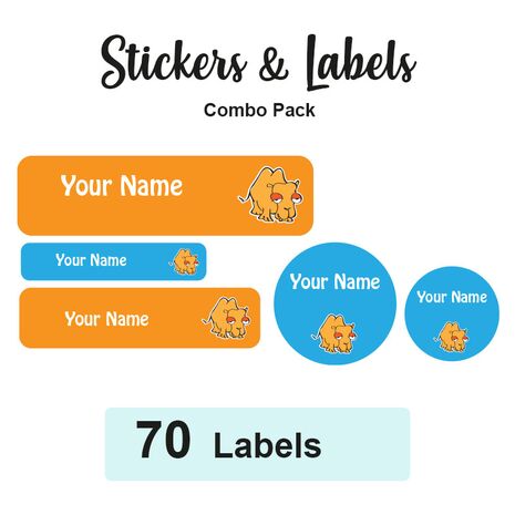 Sticker Combo Pack Labels Billy - Pack of 70