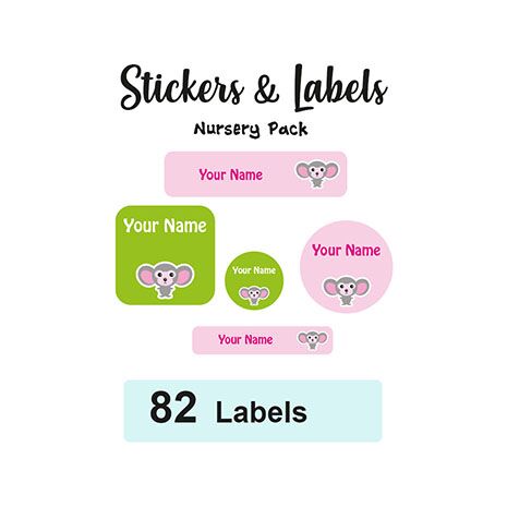 Nursery Pack Labels Jacky - Pack of 82