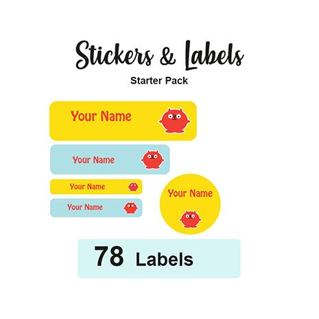 Starter Pack Labels Jamie - Pack of 78