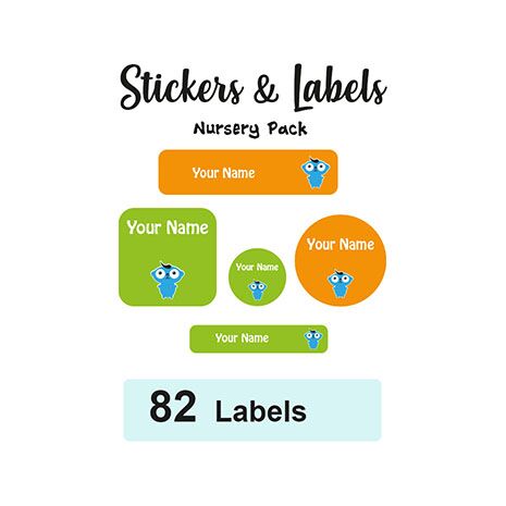 Nursery Pack Labels Nick - Pack of 82