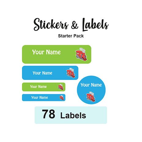 Starter Pack Labels Train - Pack of 78