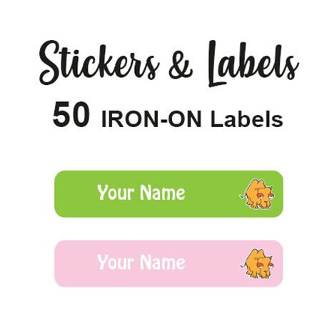 Iron-On Labels 50 pc - Camel Girl