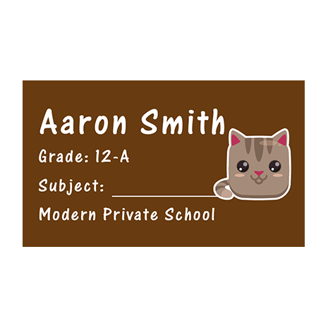 Book Labels 093 - Pack of 40