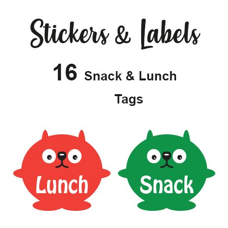 Snack / Lunch monster Label for Lunch Box