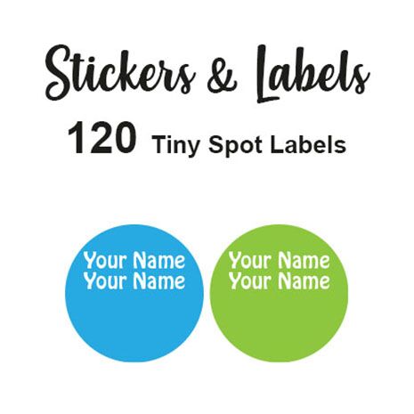 Tiny Spot Labels 120 pc -Tiny Spot Labels
