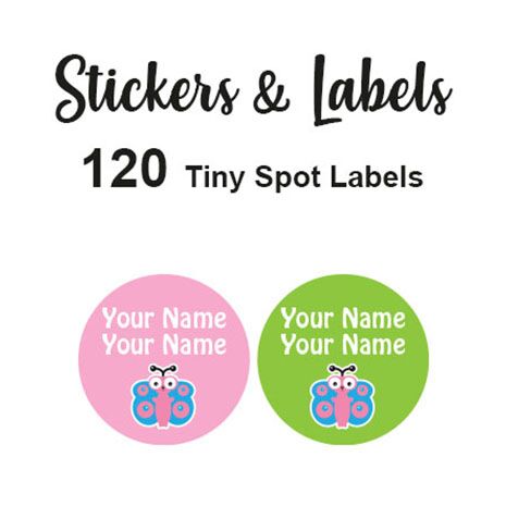 Tiny Spot Labels 120 pc - Belle