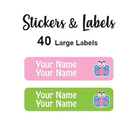 Large Labels 40pc belle - perfect for books and bags