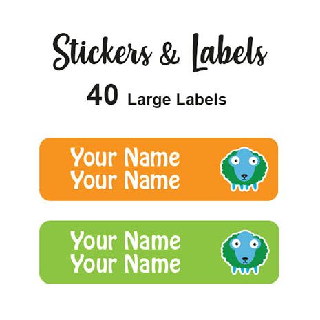 Large Labels 40pc Billy - perfect for books and bags