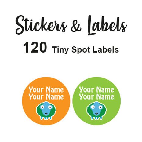 Tiny Spot Labels 120 pc - Billy