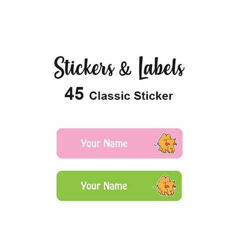 Classic Stickers 45 pc Camel Girl