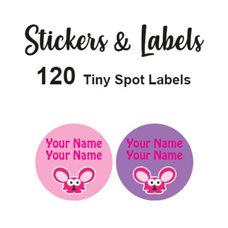 Tiny Spot Labels 120 pc - Louis