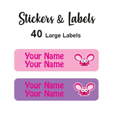 Large Labels 40pc Louis - perfect for books and bags