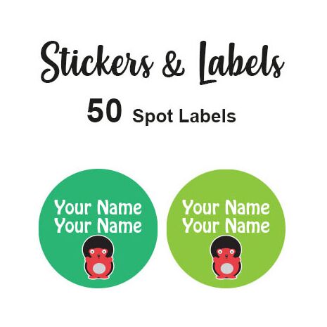 Spot Labels 50pc - Mark