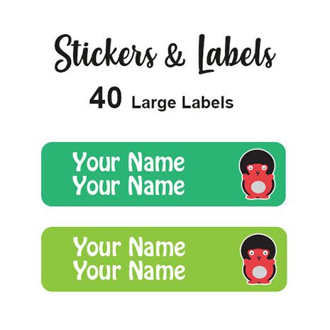 Large Labels 40pc Mark - perfect for books and bags