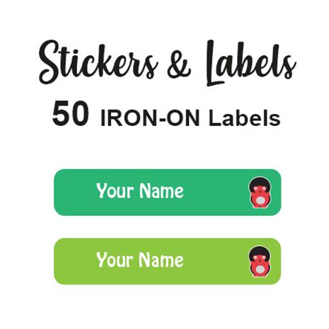 Iron-On Labels 50 pc - Mark