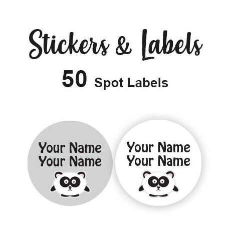 Spot Labels 50pc - Micky