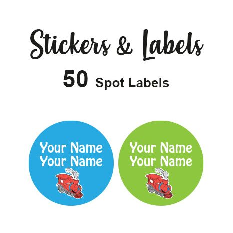 Spot Labels 50pc - Train