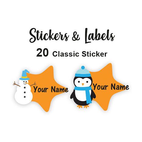 Winter Tags for Boy