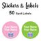 Spot Labels 50pc - Belle