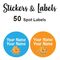 Spot Labels 50pc - Camel Boy