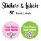 Spot Labels 50pc - Jacky