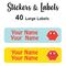 Large Labels 40pc Jamie - perfect for books and bags