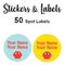 Spot Labels 50pc - Jamie