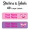 Large Labels 40pc Louis - perfect for books and bags