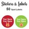 Spot Labels 50pc - Mike
