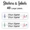 Large Labels 40pc Music - perfect for books and bags