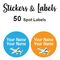 Spot Labels 50pc - Plane